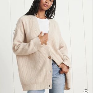 Jenni Kayne Cashmere Cocoon Sweater in Oatmeal XS